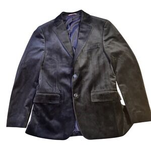 Tommy Hilfiger Men's Black Velvet Blazer Jacket Sport Coat 38R